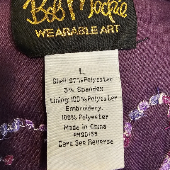 BOB MACKIE WEARABLE ART 🎨 BUTTON DOWN BLOUSE!! 😍😍😍 - Picture 10 of 10